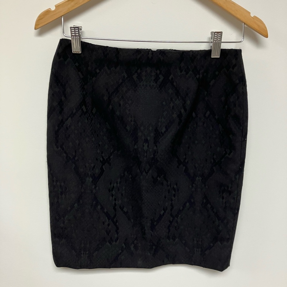 Tahari, tone on tone, black skirt, 2P